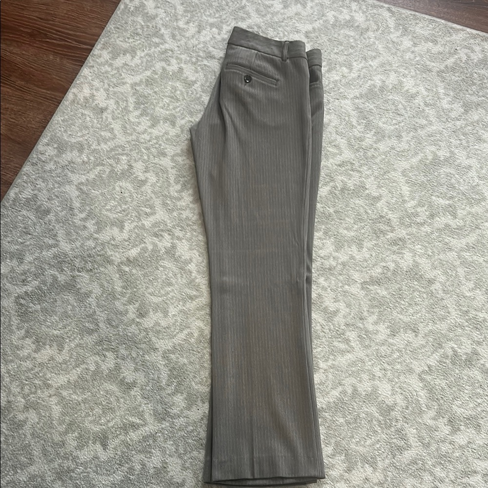 Express Gray Trousers with Straight Leg Design